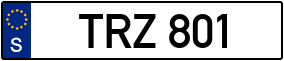 Trailer License Plate